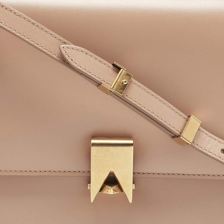 Pre Owned Alaia Beige Leather Large Le Papa Shoulder Bag