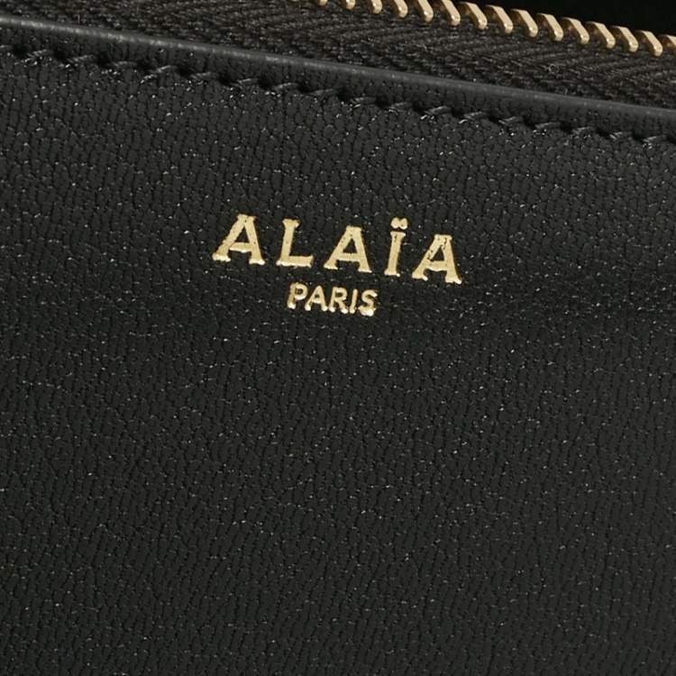 Pre Owned Alaia Black Leather Le Demi-Coeur Shoulder Bag