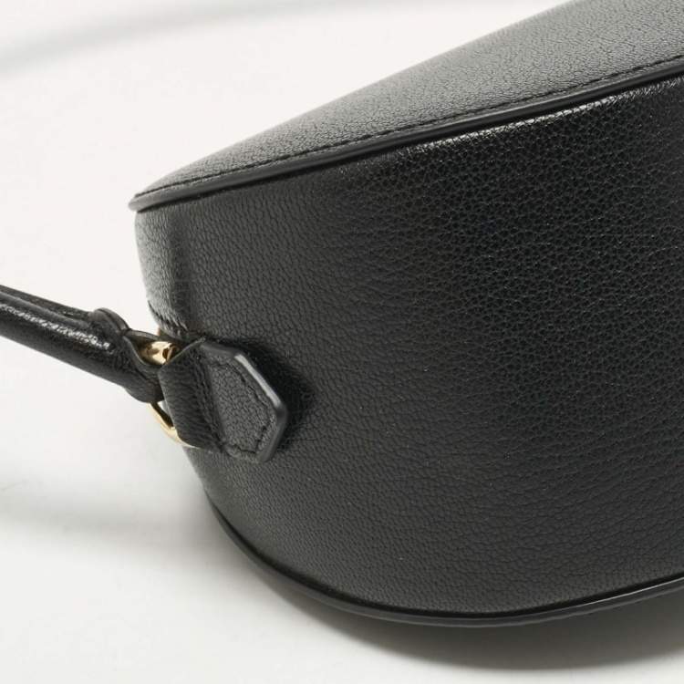 Pre Owned Alaia Black Leather Le Demi-Coeur Shoulder Bag