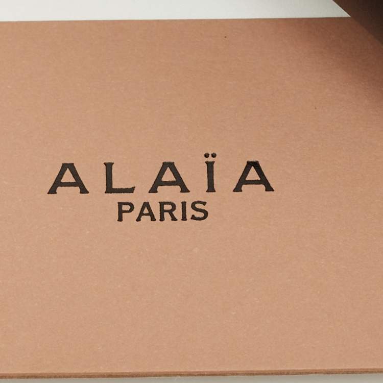 Pre Owned Alaia Black Leather Mini Le Papa Shoulder Bag