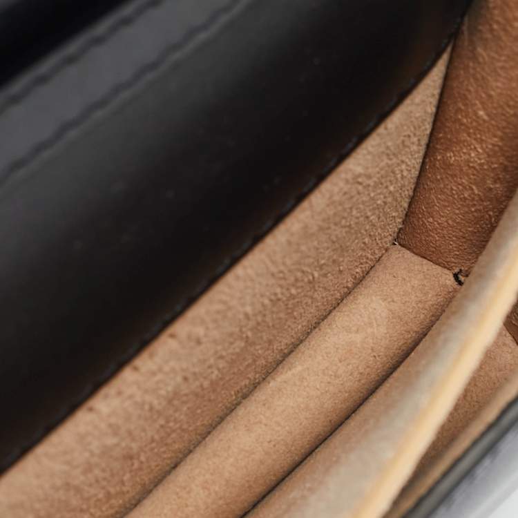 Pre Owned Alaia Le Papa Mini Black Leather Shoulder Bag