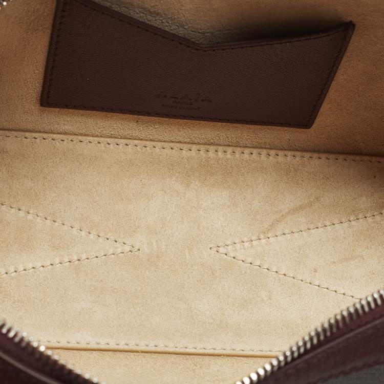 Pre Owned Alaia Le Teckel Medium Burgundy Leather Shoulder Bag