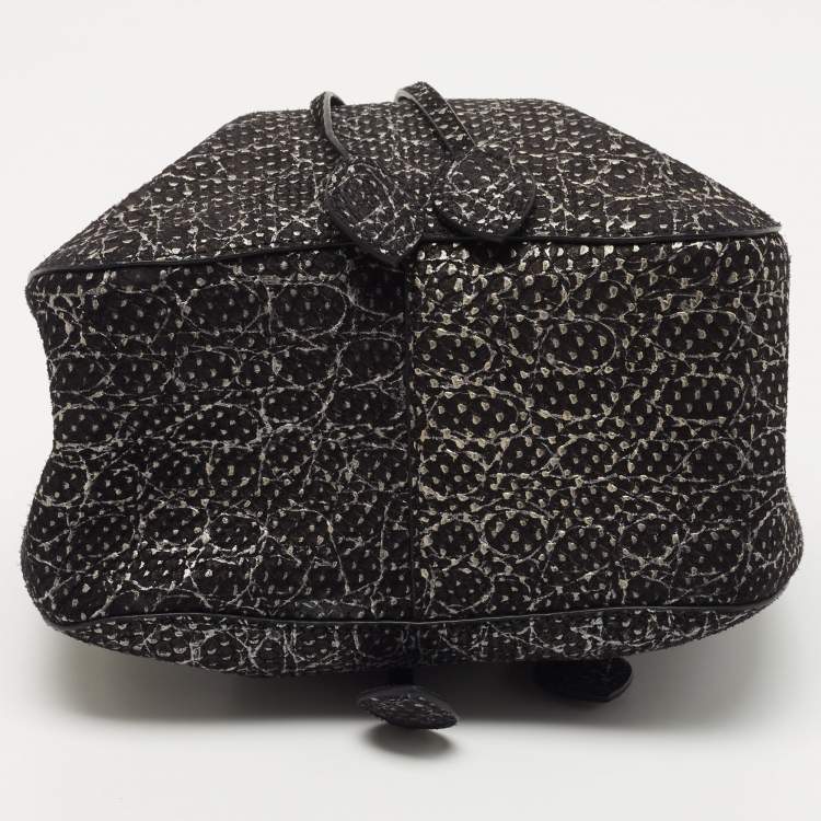 Pre Owned Alaia Black/Silver Small Rose Marie Bucket Bag