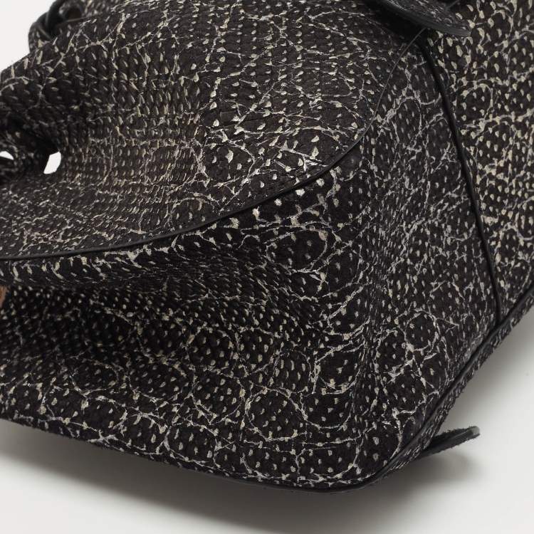 Pre Owned Alaia Black/Silver Small Rose Marie Bucket Bag