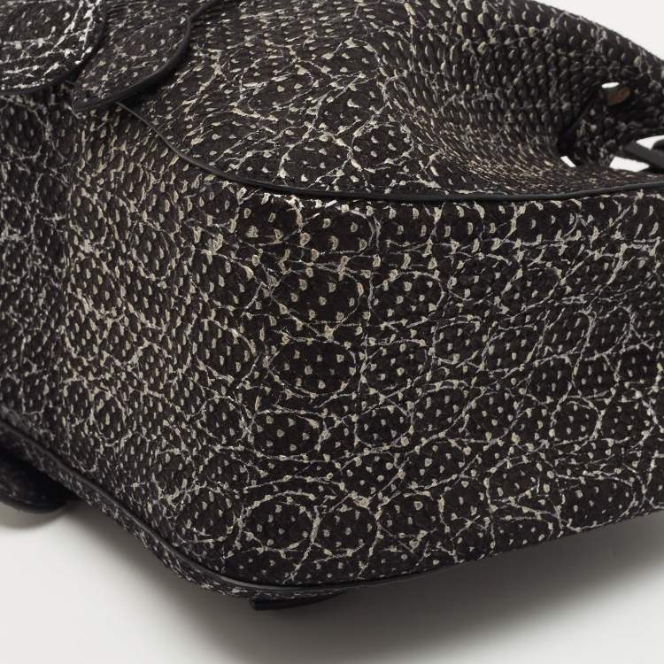 Pre Owned Alaia Black/Silver Small Rose Marie Bucket Bag