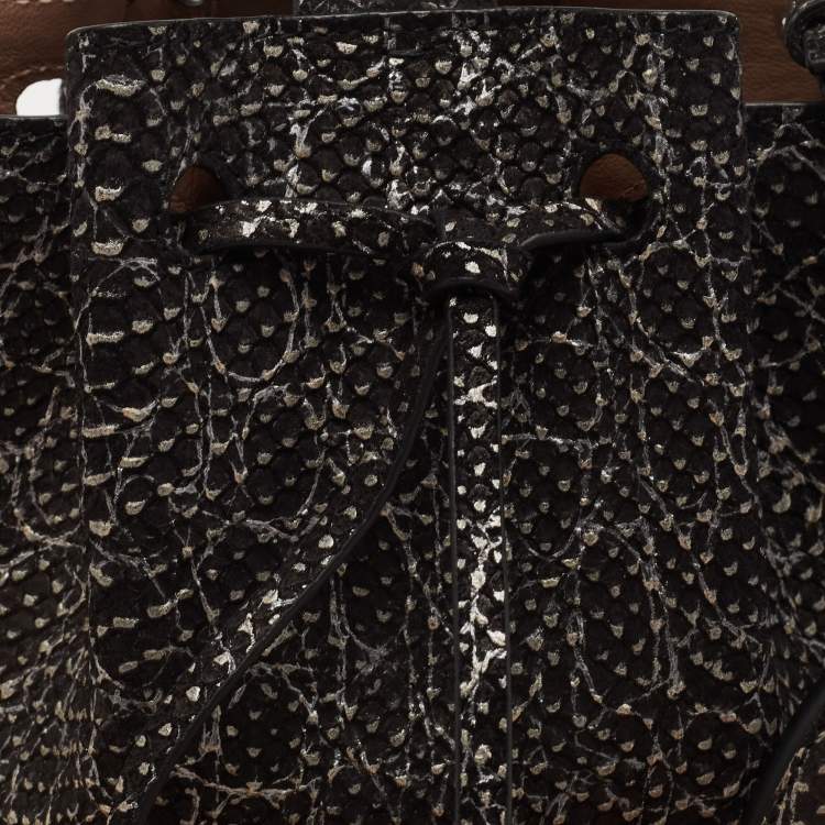 Pre Owned Alaia Black/Silver Small Rose Marie Bucket Bag