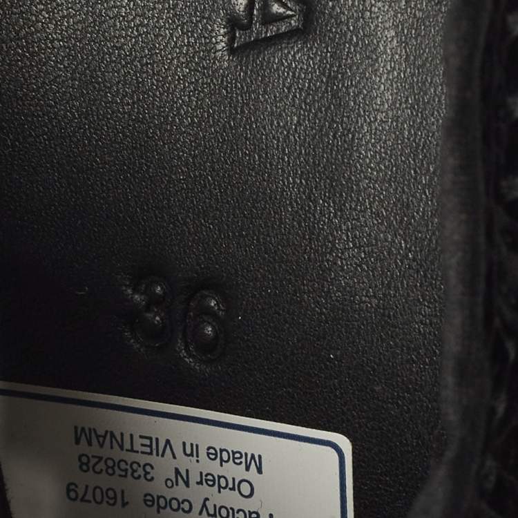 مملوكة مسبقًا Alaia Superga Size 36 Black Canvas and Net Lace Up Sneakers