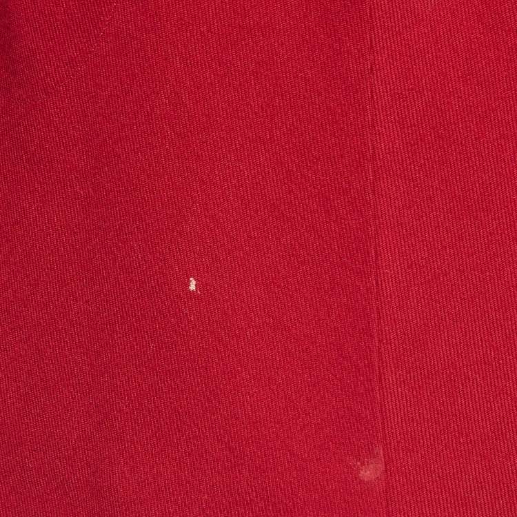Pre Owned Alaia Red Wool Long Sleeve Jacket L
