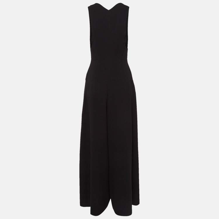 Pre Owned Alaia Black Crepe Sleeveless Jumpsuit M