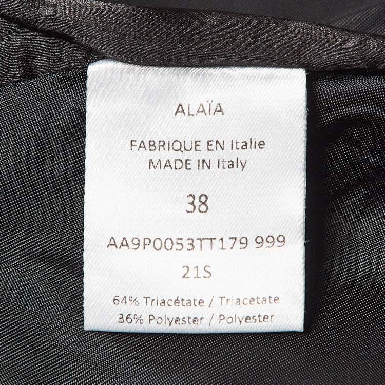 Pre Owned Alaia Black Crepe Sleeveless Jumpsuit M