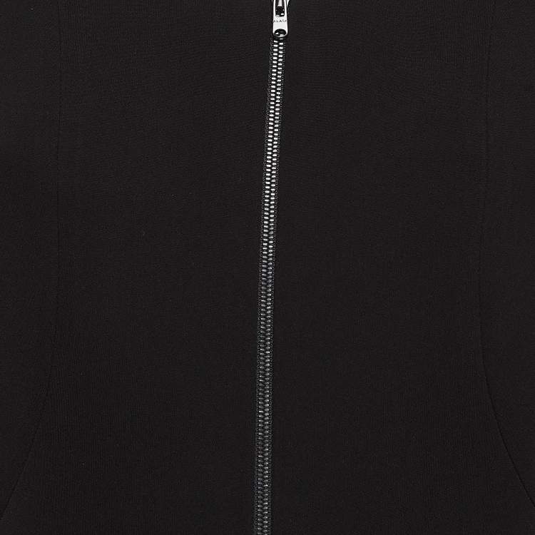 Pre Owned Alaia Black Crepe Sleeveless Jumpsuit M