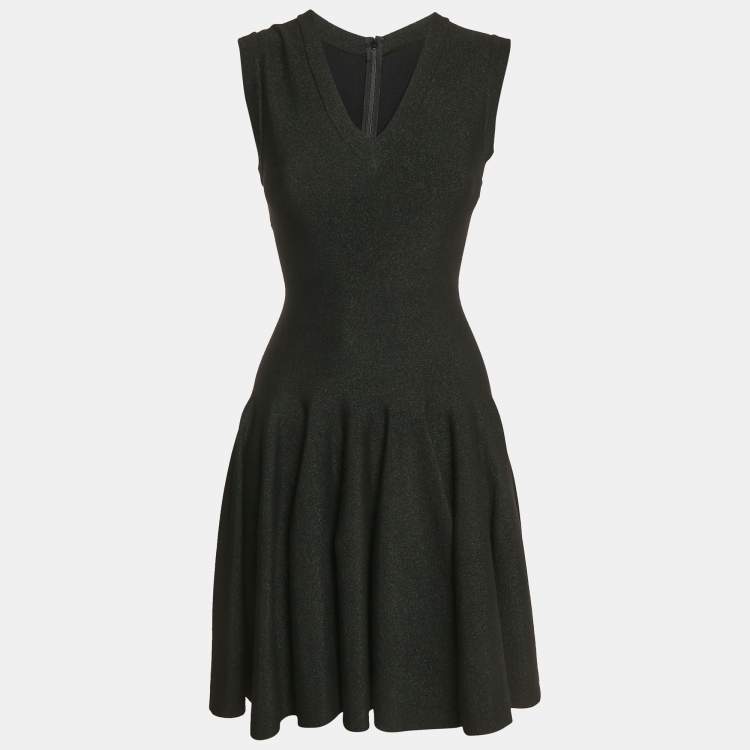 مملوكة مسبقًا Alaia Vintage Black Lurex Knit Sleeveless Short Dress M