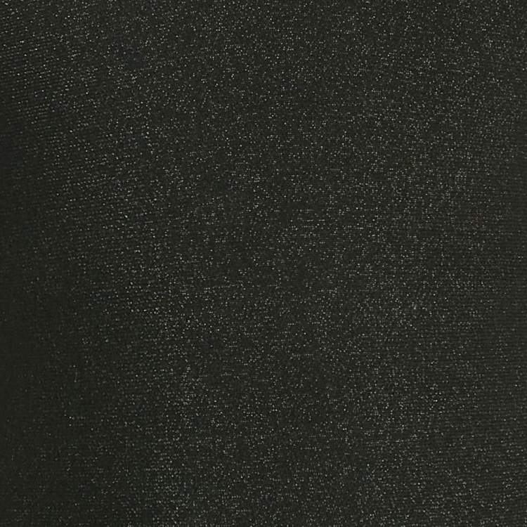مملوكة مسبقًا Alaia Vintage Black Lurex Knit Sleeveless Short Dress M