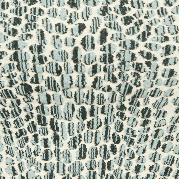 Pre Owned Alaia Grey Croc-Pattern Stretch Knit Bandeau Top S