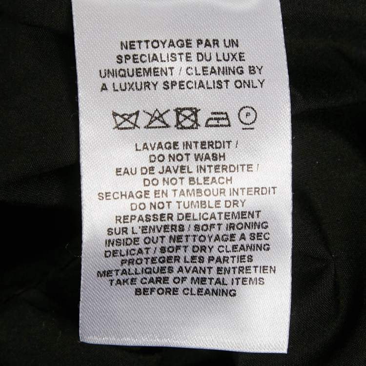 Pre Owned Alaia Black Poplin Leather Buckle Mini Japanese Dress XS