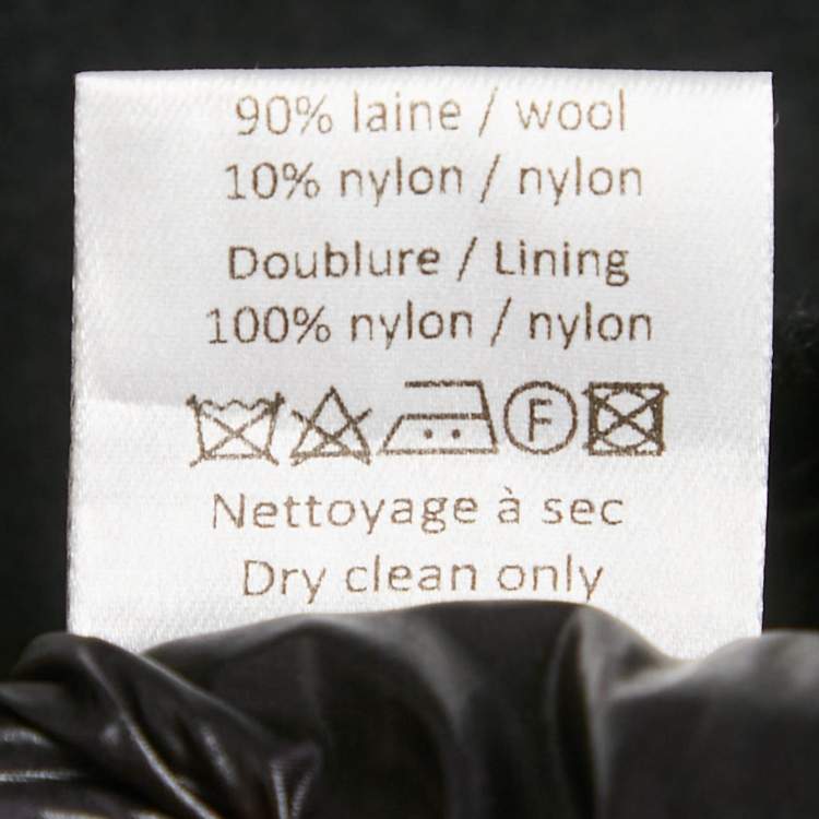Pre Owned Alaïa Black Wool Mini Skirt M