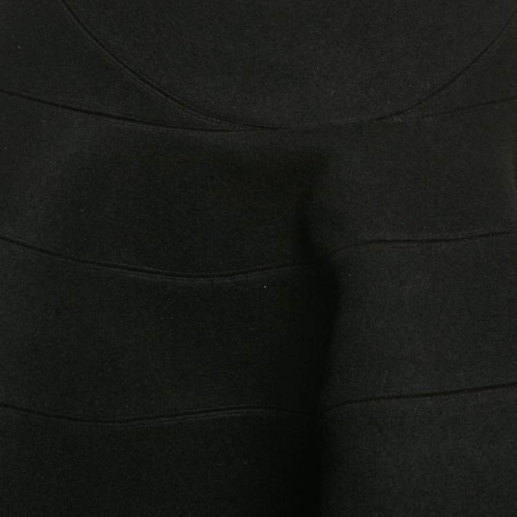 Pre Owned Alaïa Black Wool Mini Skirt M