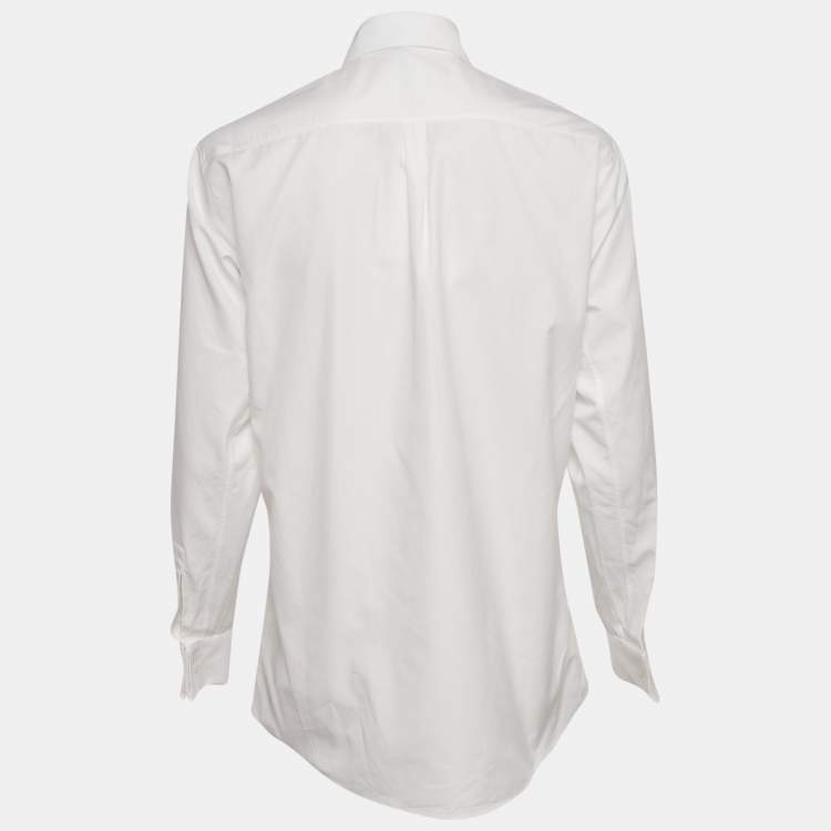 Pre Owned Alaia White Cotton Long Sleeve Shirt S