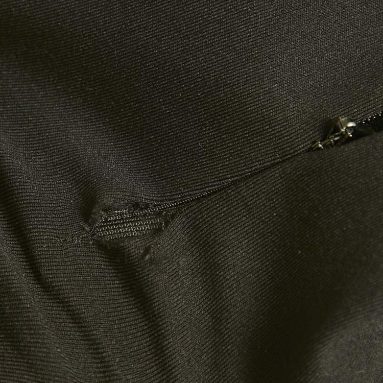 Pre Owned Alaia Black Jersey High Rise Leggings S