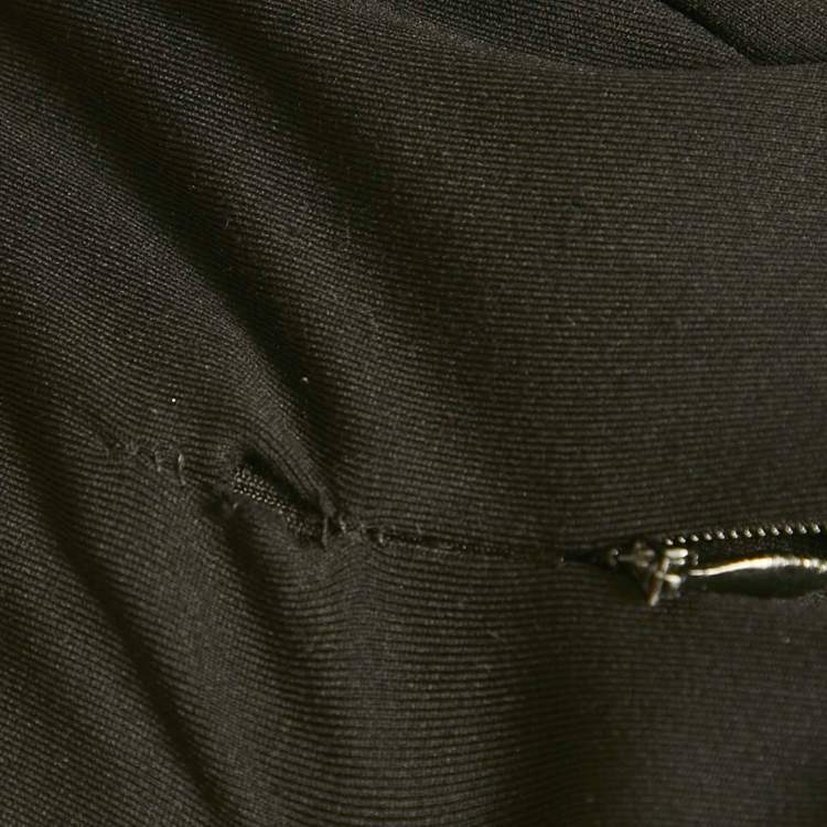 Pre Owned Alaia Black Jersey High Rise Leggings S
