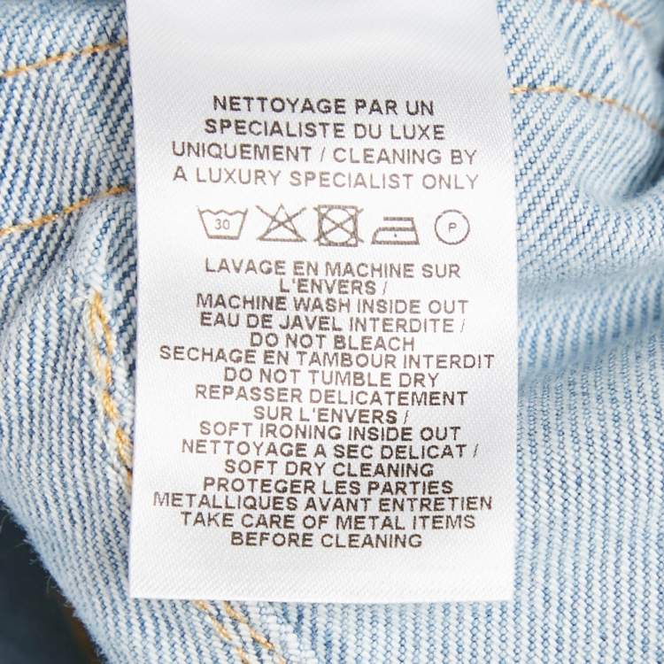 Pre Owned Alaia Light Blue Denim Round Leg Jeans S Waist 24"