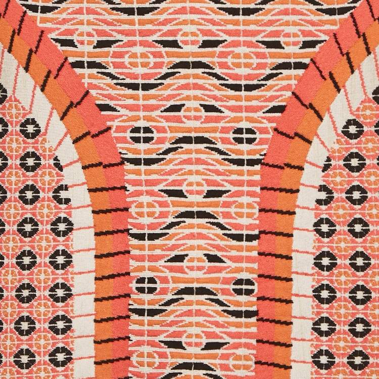 Pre Owned Alaia Multicolor Jacquard Patterned Knit Short Skirt M
