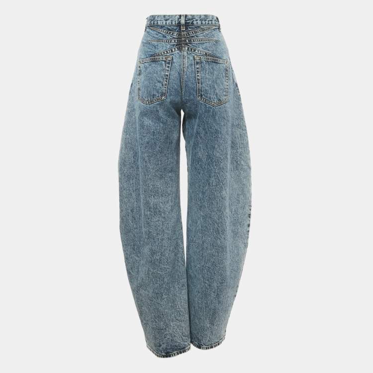 مملوكة مسبقًا Alaia Blue Denim High Rise Balloon Jeans M Waist 27"