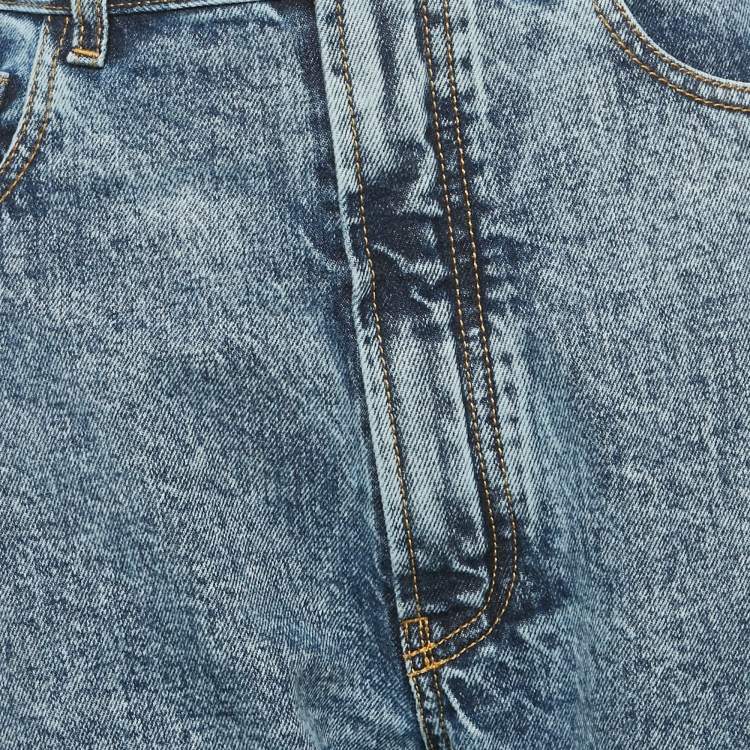 مملوكة مسبقًا Alaia Blue Denim High Rise Balloon Jeans M Waist 27"