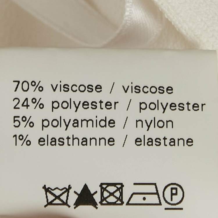 Pre Owned Alaia White Eyelet Knit Mini Skirt S 