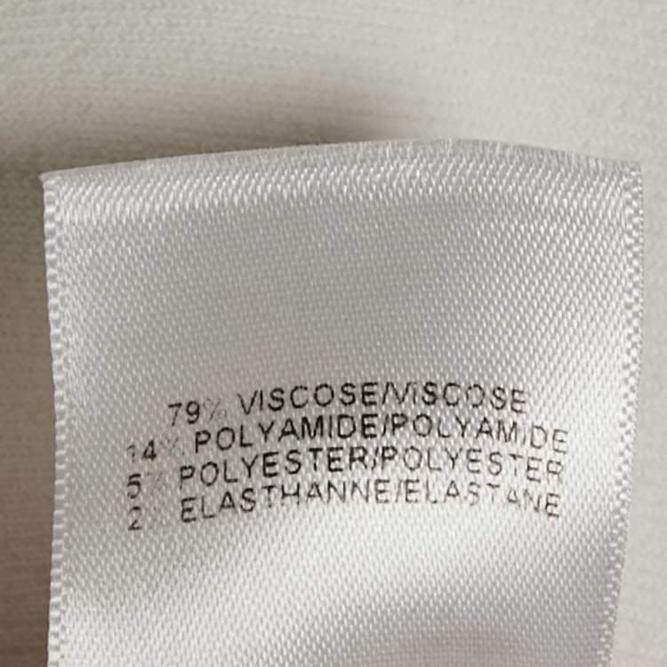 Pre Owned Alaia White Stretch Crepe Skater Mini Skirt S