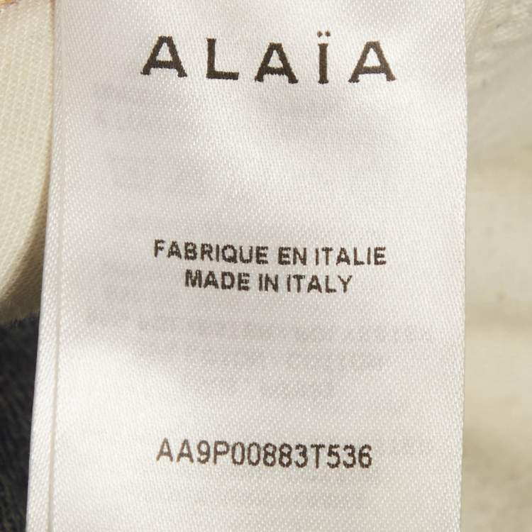 Pre Owned Alaia Blue Denim High-Rise Shorts S