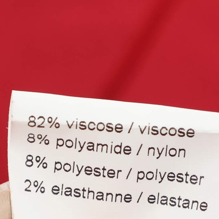 Pre Owned Alaia Red Jersey Mini Dress S