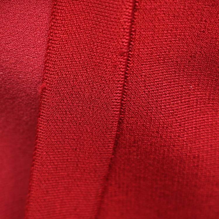 Pre Owned Alaia Red Jersey Mini Dress S