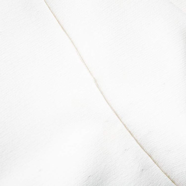 Pre Owned Alaia White Knit Tiered Square Neck Dress M