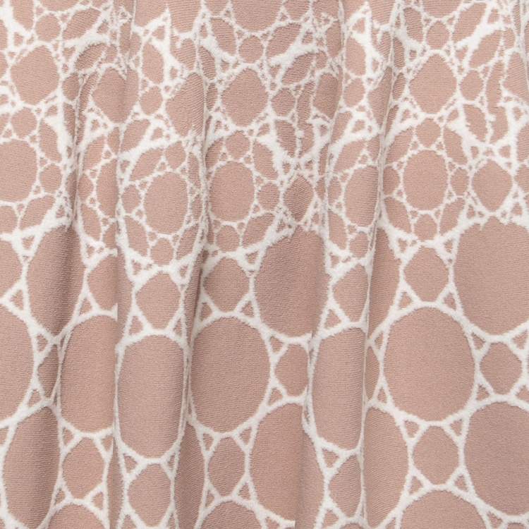 Pre Owned Alaia Pink Jacquard Knit Flare Skirt M