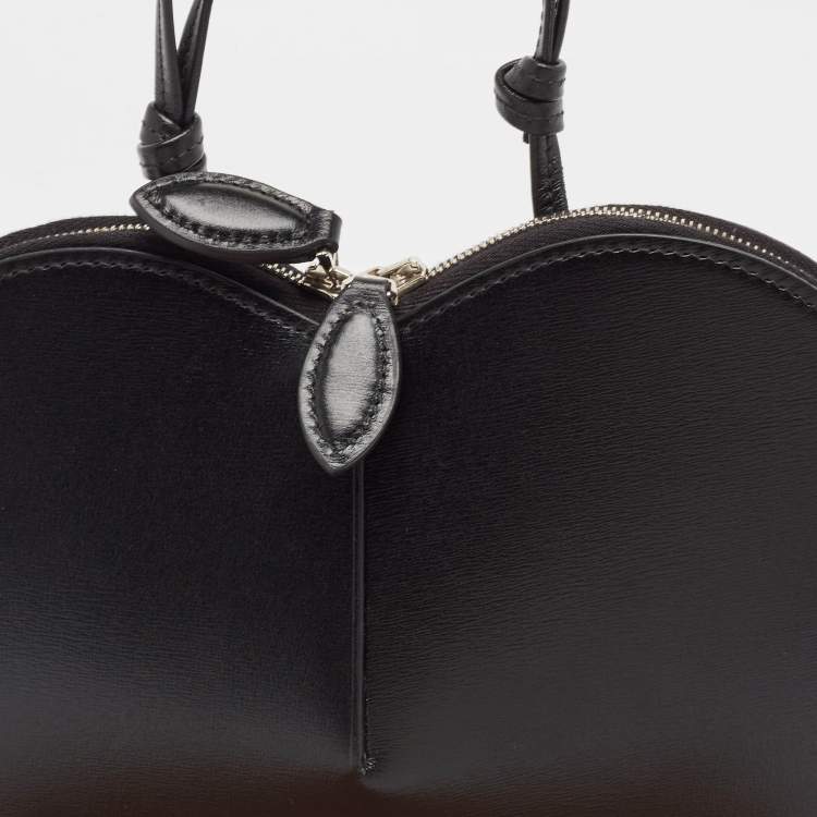 Pre Owned Alaia Black Leather Le Coeur Crossbody bag
