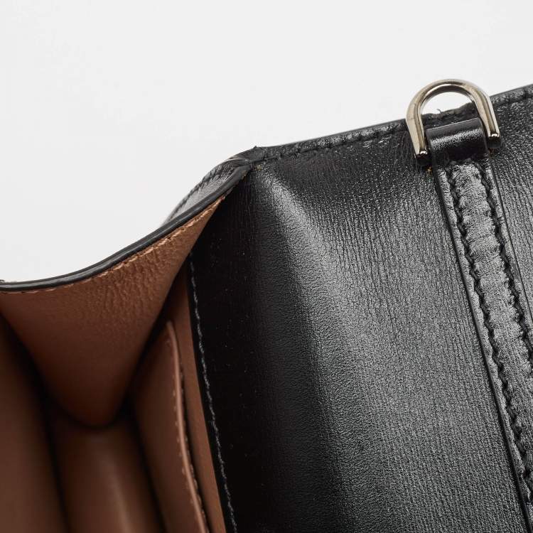 Pre Owned Alaia Black Leather Studded Franca Top Handle Bag