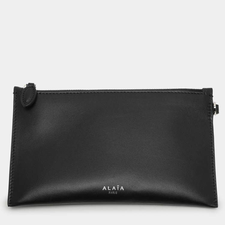 Pre Owned Alaia Black Leather Le Hinge Tote