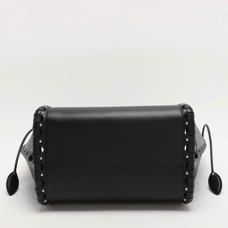 Pre Owned Alaia Black Leather Le Hinge Tote