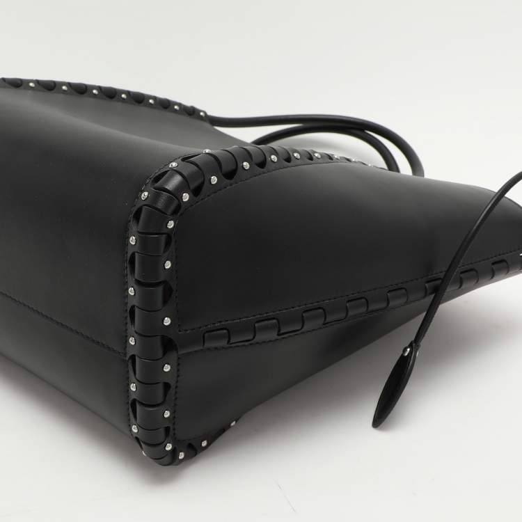 Pre Owned Alaia Black Leather Le Hinge Tote
