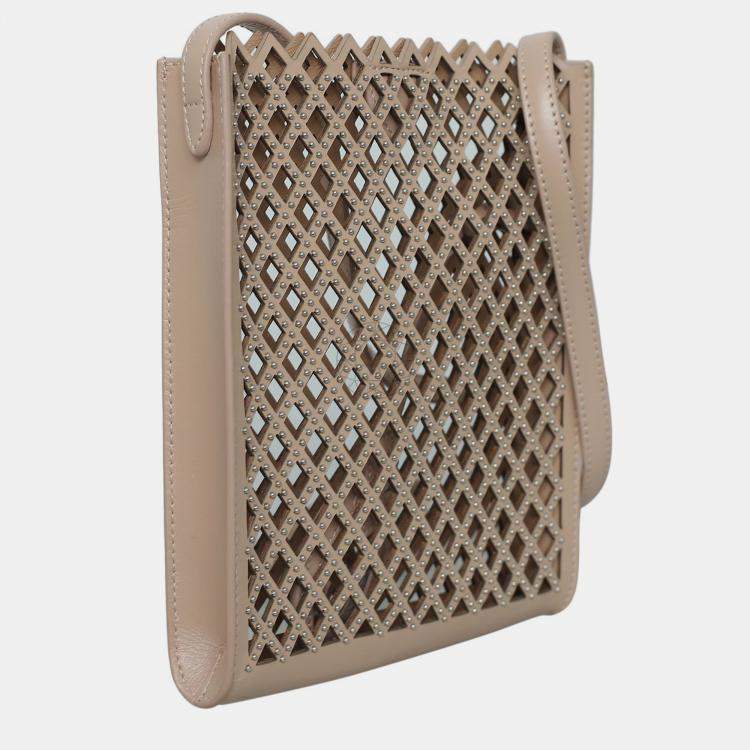 Pre Owned Alaia Sable Pochette Crossbody Bag