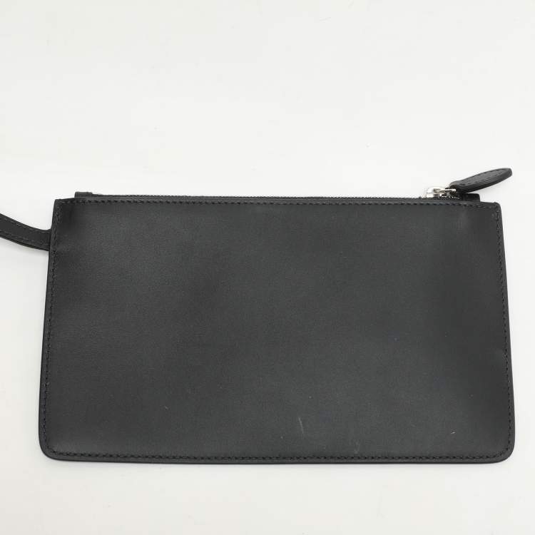 Pre Owned Alaia Black Leather Eyelet Tote