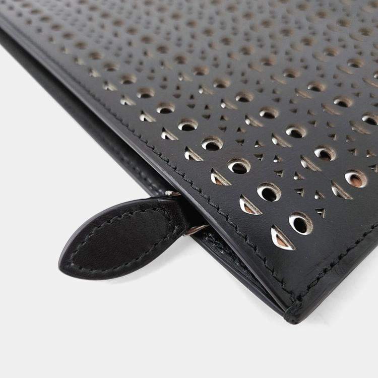 Pre Owned Alaia Black Leather Clutch