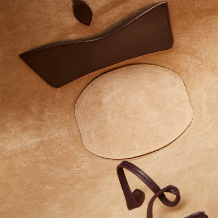 Pre Owned Alaia Burgundy Leather Large Khaima Tote