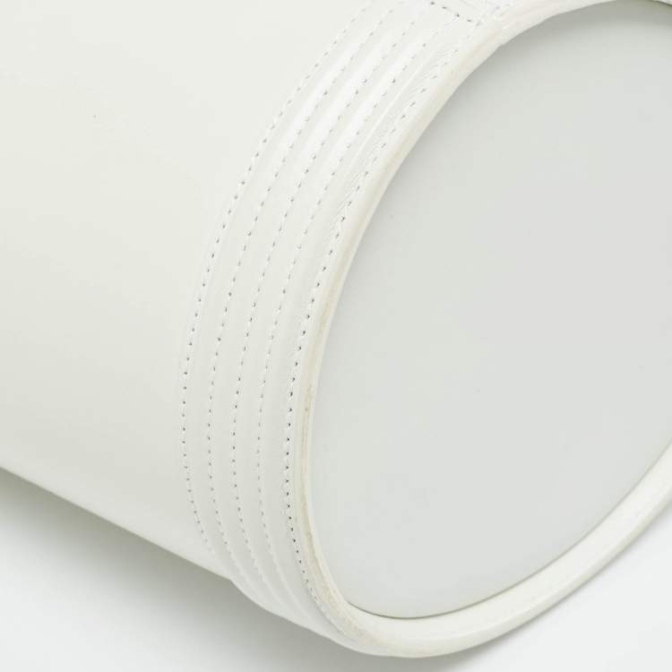 Pre Owned Alaia White Leather 1992 Edition Vienne Bucket Bag