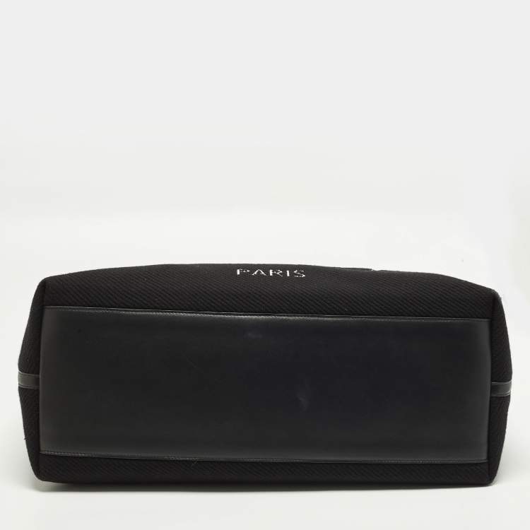 Pre Owned Alaia Black Logo Knitted Tote