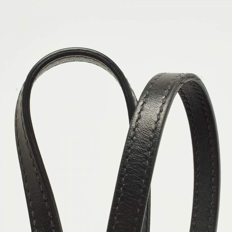 Pre Owned Alaia Black Logo Knitted Tote