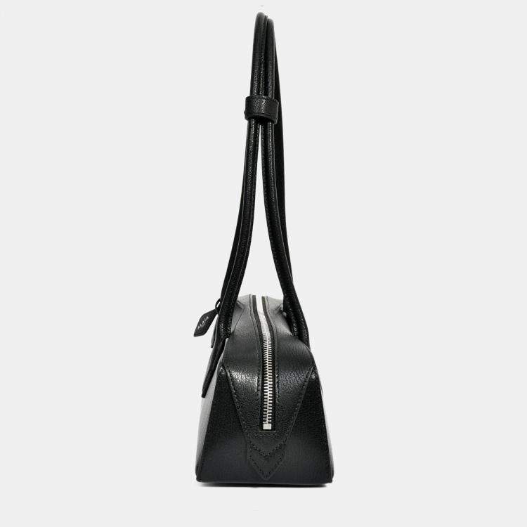 Pre Owned Alaia Black Leather East West 'Le Teckel' Medium Shoulder Bag