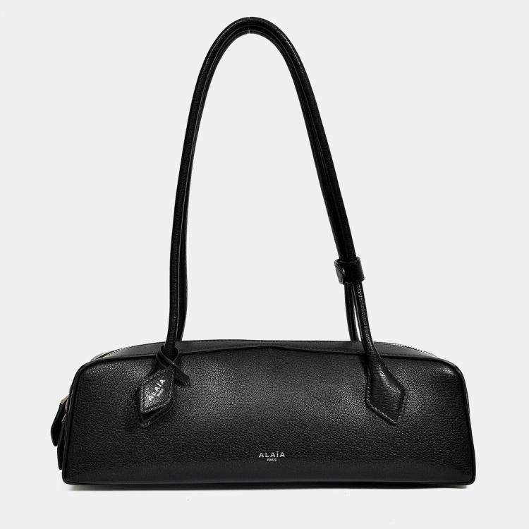 Pre Owned Alaia Black Leather East West 'Le Teckel' Medium Shoulder Bag