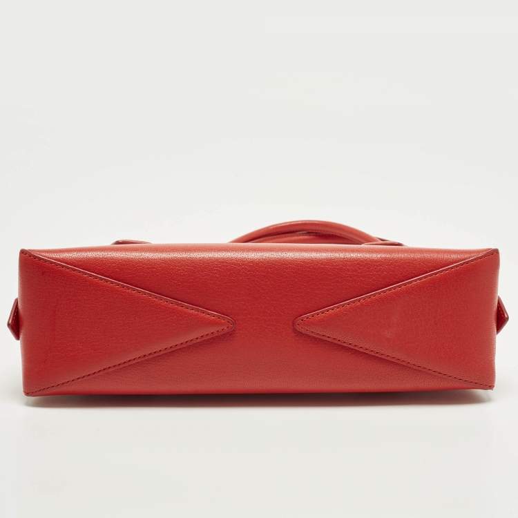 Pre Owned Alaia Red Le Teckel Small Leather Shoulder Bag